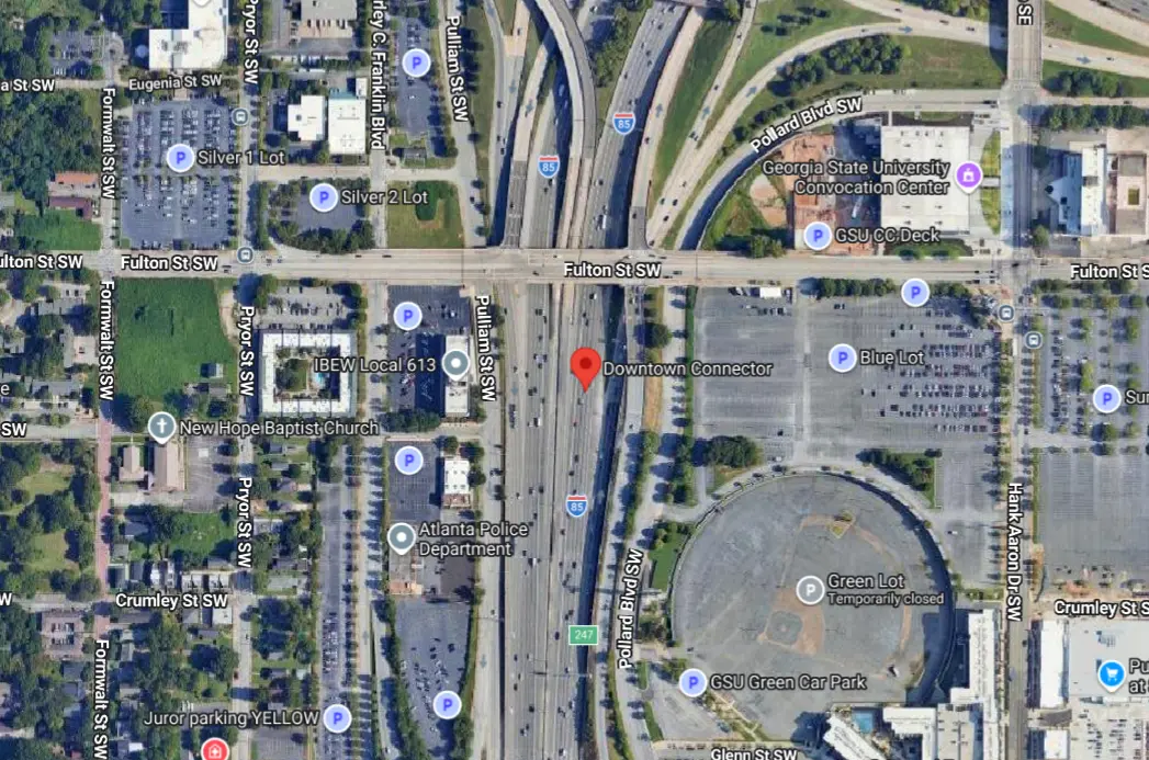 Atlanta Crash at Northbound Downtown Connector Near I-20 Causes Lane Obstruction