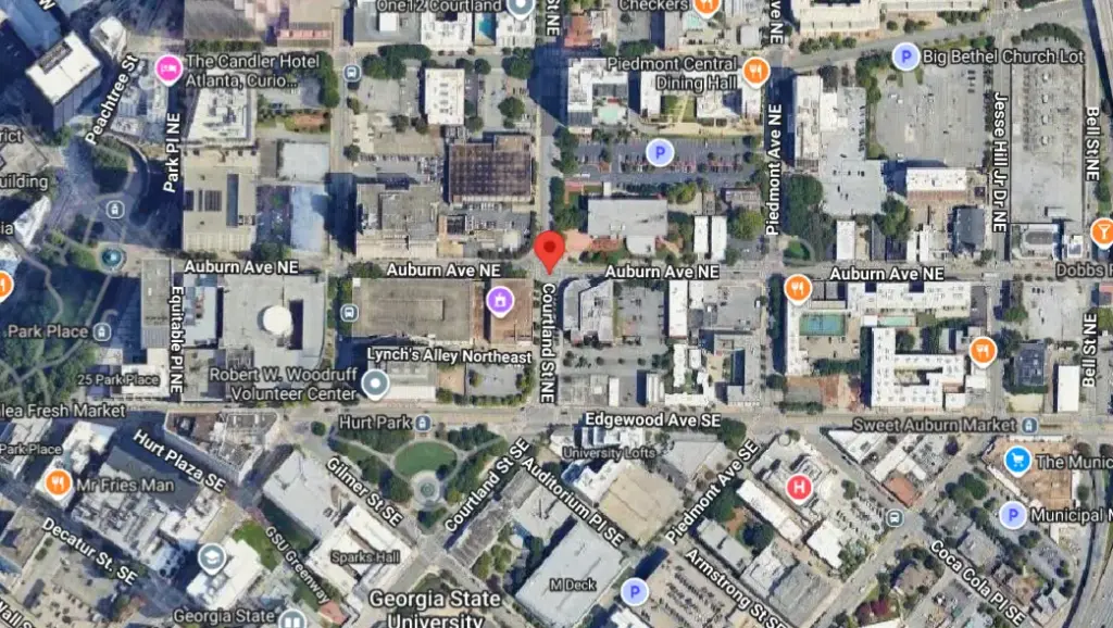 Pedestrian Killed in DUI Crash at Courtland Street and Auburn Avenue in Downtown Atlanta