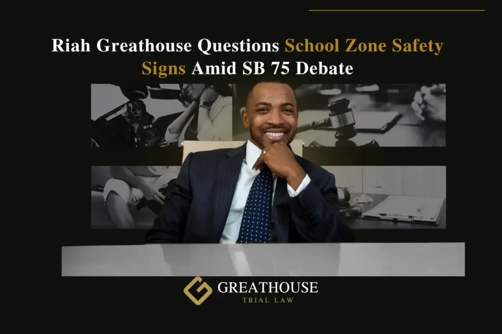 Riah Greathouse Questions School Zone Safety Signs Amid SB 75 Debate