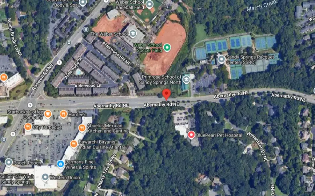 Trooper Injured in Three-Vehicle Crash on GA-400 Near Abernathy Road in Sandy Springs
