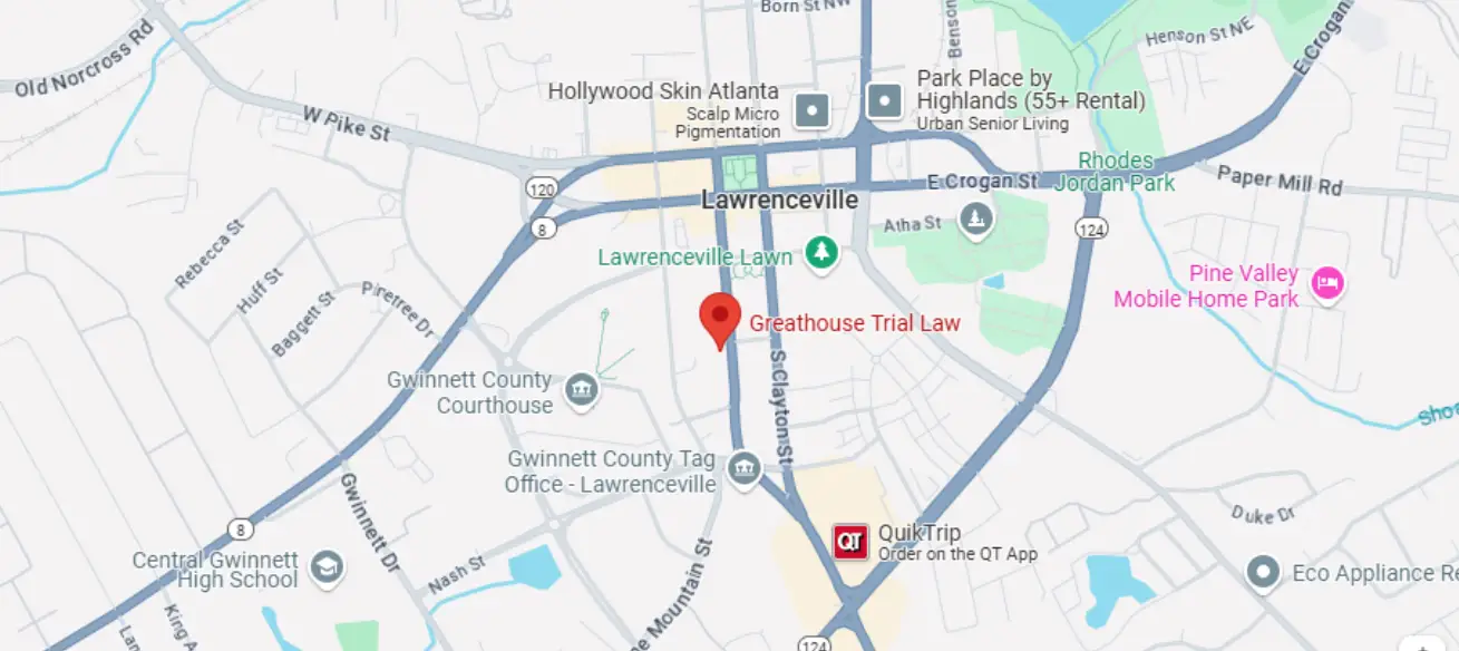 Lawrenceville Office | Greathouse Trial Law, LLC | Personal Injury Attorneys | Call 470-281-3348 for free consultation